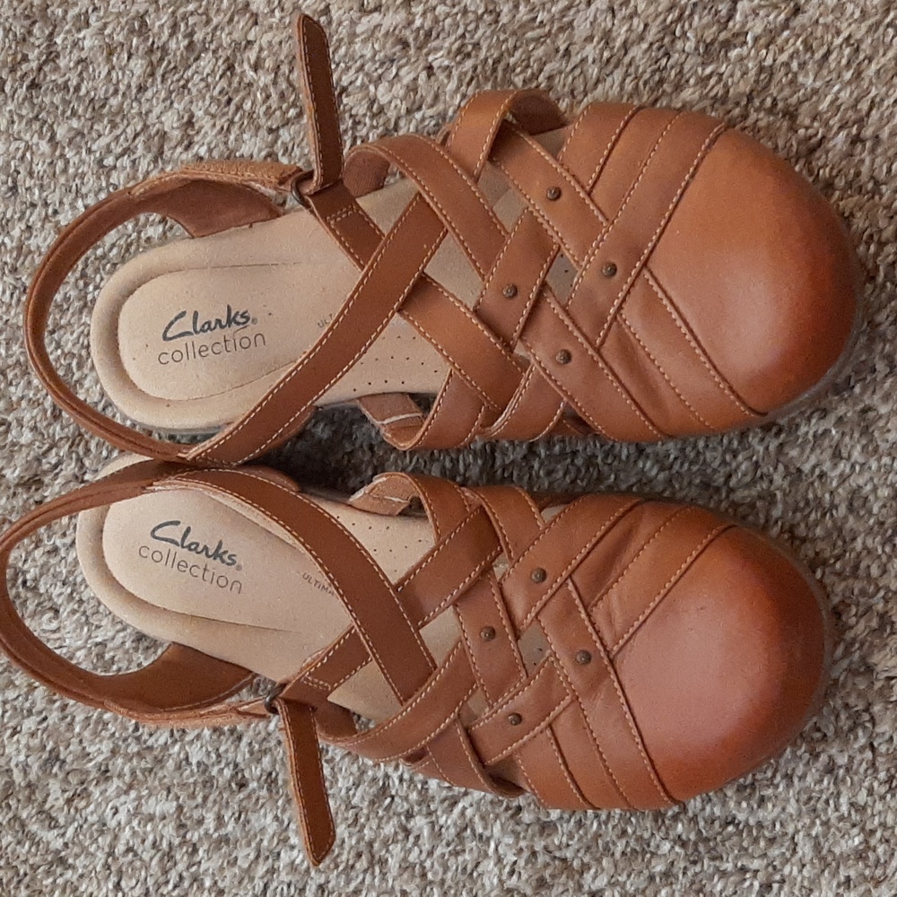 Clark's brown sandals